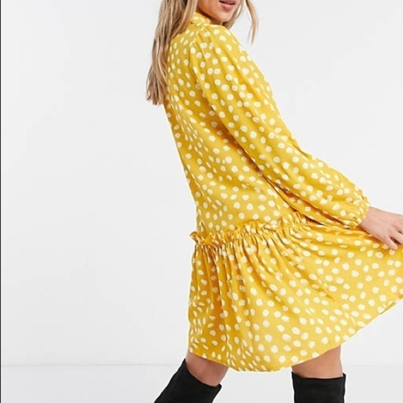 QED London Shirt Dress with Tiered Hem - US 4 - Picture 2 of 6